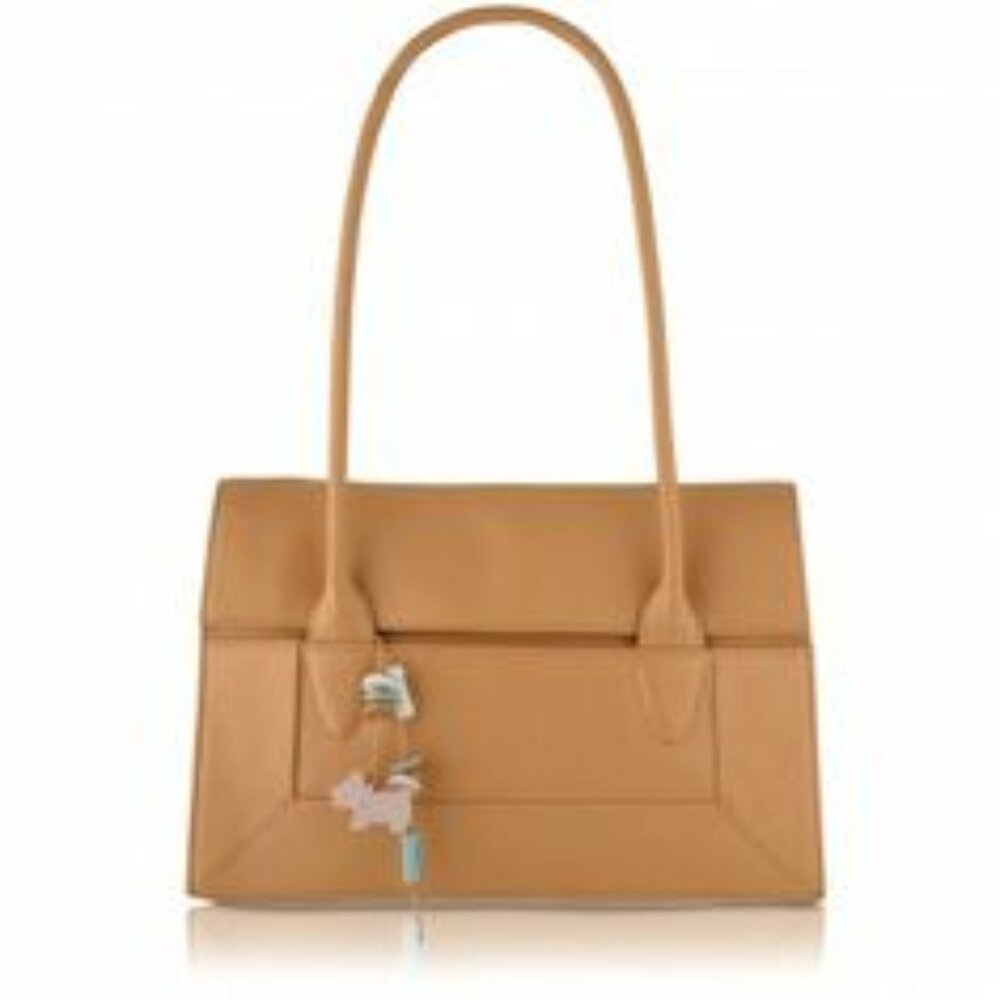 NWOT - Never Used! RADLEY LONDON "Border" Medium Tote in Caramel Colored Leather